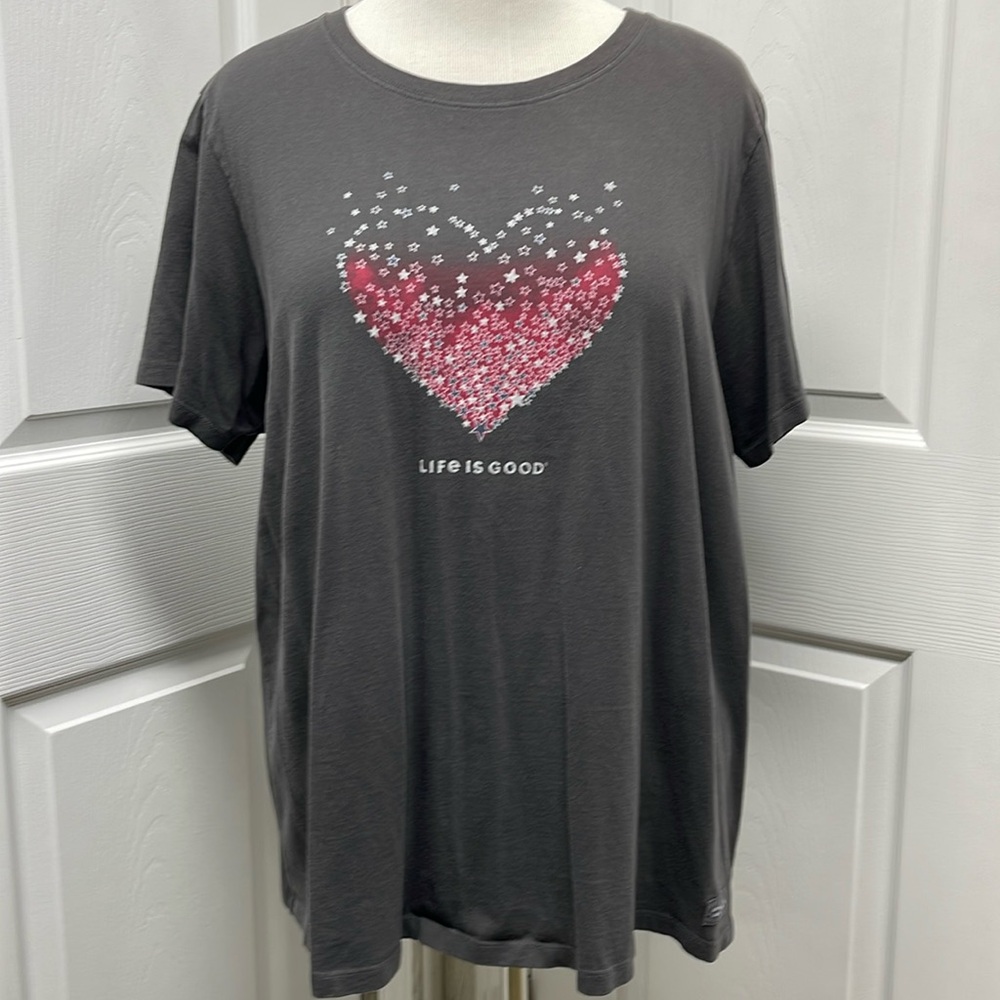 Life Is Good Star Heart Crusher Tee XXXL